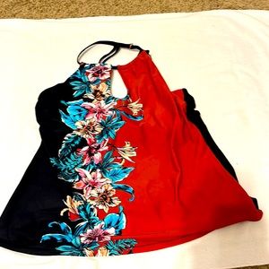 Raisins floral swimsuit top